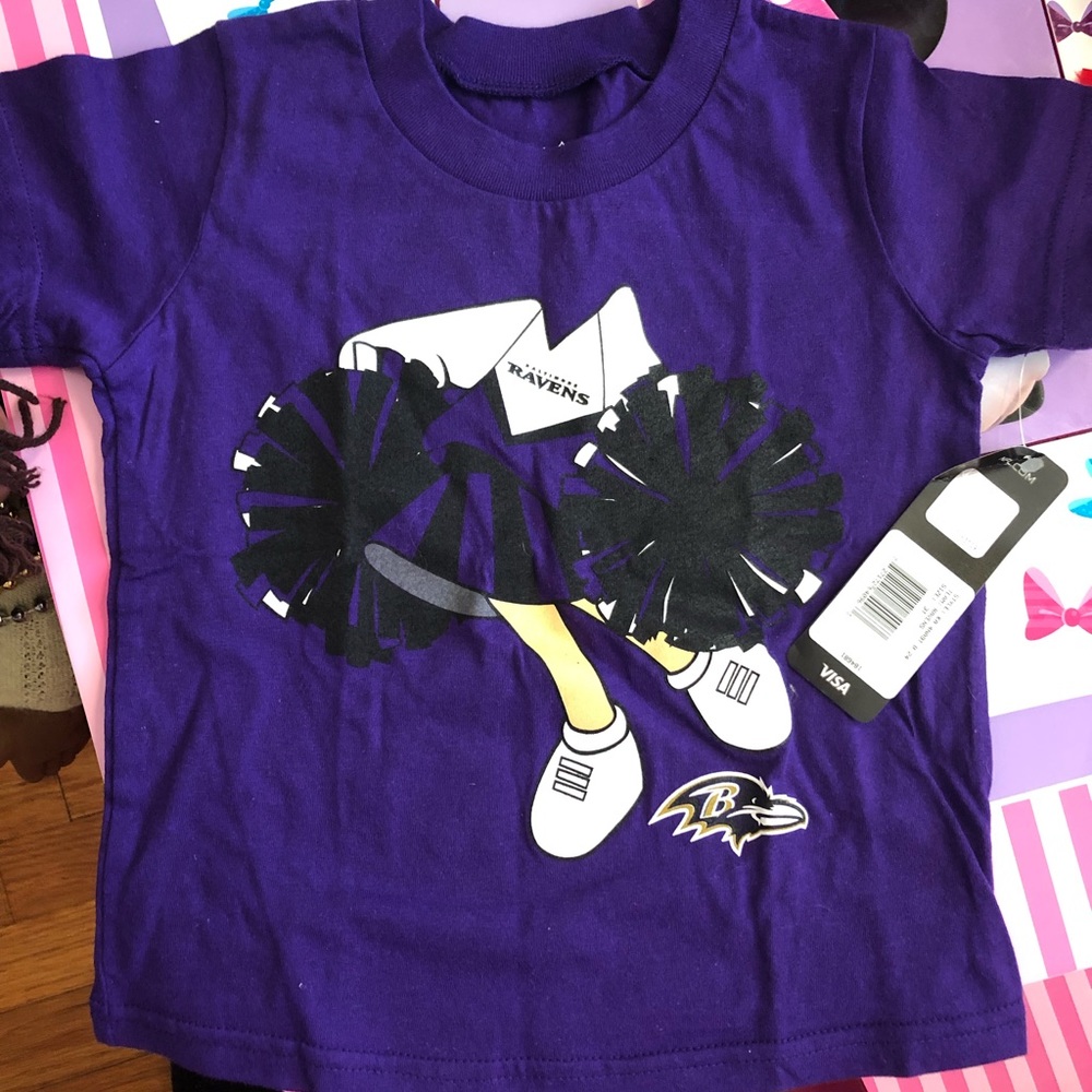 Baltimore raven nfl toddler girl teeshirt